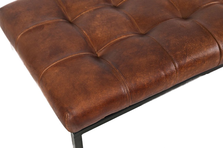 Ławka Tapicerowana AV1730-76 Avola 45x140x45 Czarny/Brązowy