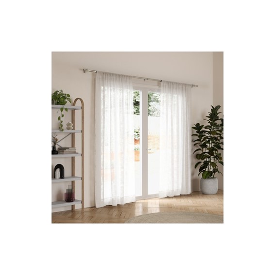 Karnisz FLUTE 107-305cm Nikiel/Stal