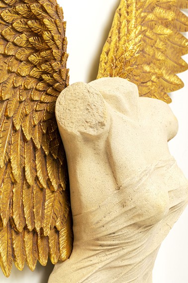 Dekoracja Ścienna GUARDIAN ANGEL 124x71 cm Marmur/Złoty