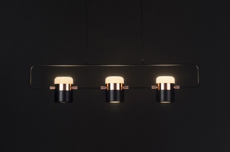 Lampa Wisząca Blink 3 Czarny