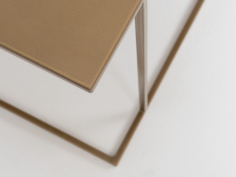 Stół Kawowy Walt Metal 100x100 Złoty