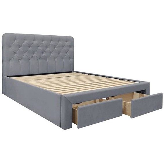 Łóżko MARISOL 160x200 Popielaty