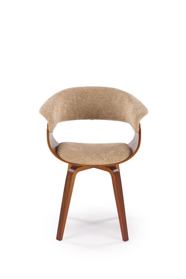 Krzesło K545 Beżowy/Orzechowy