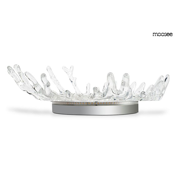 Lampa Ścienna SPLASH M Srebrny/Transparentny