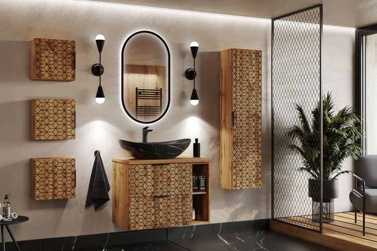 Umywalka Nablatowa LENA-MB2 Czarny