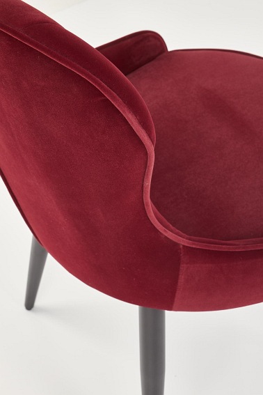 Krzesło K366 Czarny/Bordowy