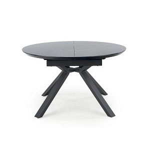 Stół Rozkładany VERTIGO (130-180)x130 cm Czarny