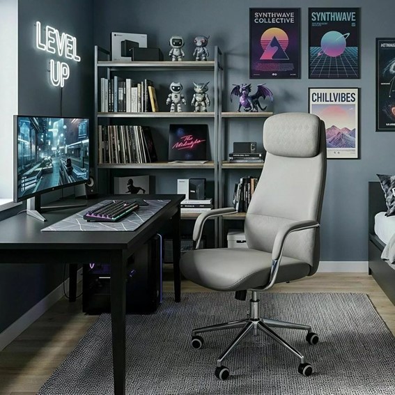 Fotel Obrotowy Q-05 Szary