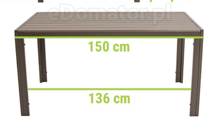 Zestaw Ogrodowy Modena 6-Osobowy Brązowy