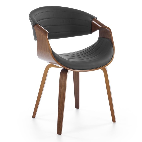 Krzesło K544 Czarny/Orzechowy