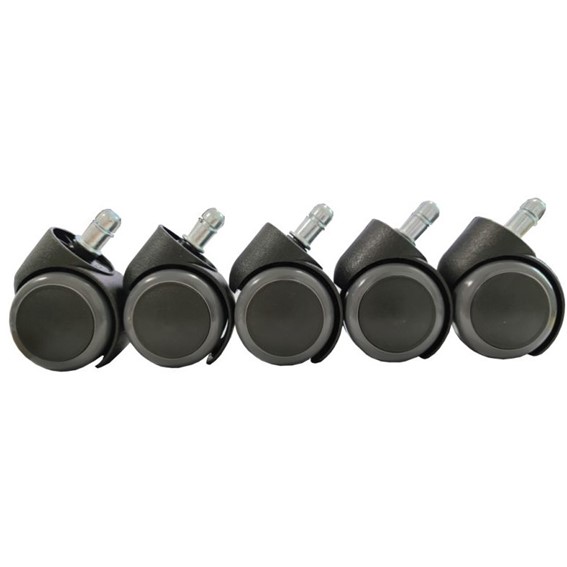 Kółka Gumowe AX Komplet 5 szt. Szary