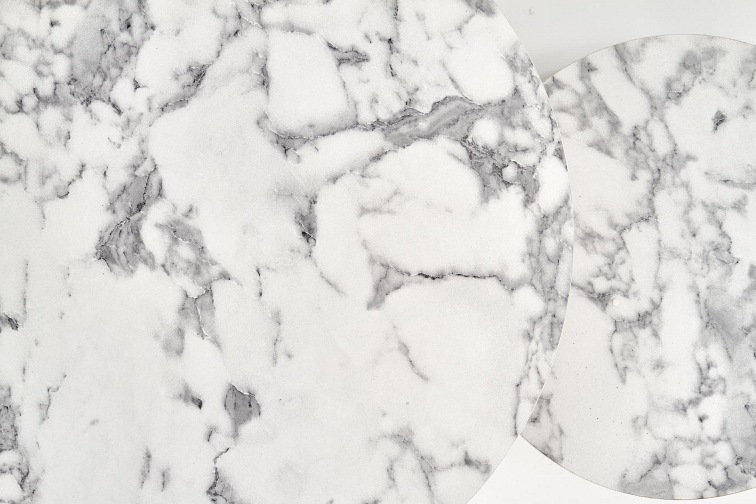 Zestaw 2 Ławy PAOLA Marmur/Złoty