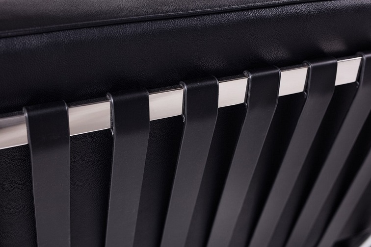 Fotel BARCELON Czarny Skóra Naturalna