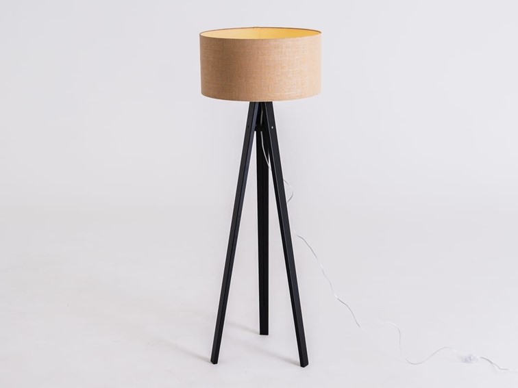 Lampa Podłogowa MASALA JUTE FLOOR Czarny