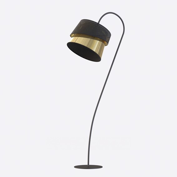 Lampa Podłogowa CANVA LP1 Czarny/Złoty
