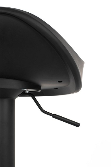 Krzesło Barowe Regulowane Flint 40x40x69 Czarny