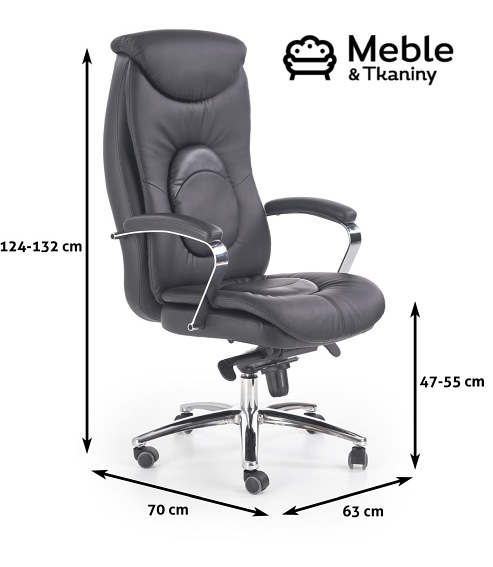 fotel gabinetowy QUAD czarny