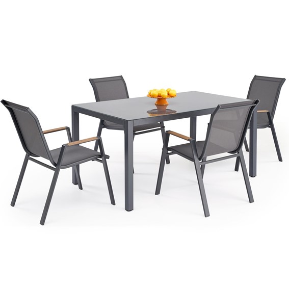 Stół Ogrodowy HOVER Popielaty/Antracytowy