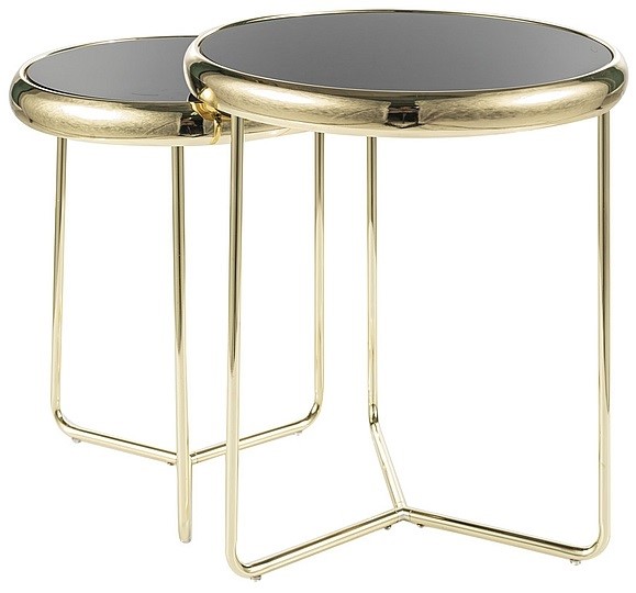 Ława SCARLET II fi47/40 Złoty/Czarny