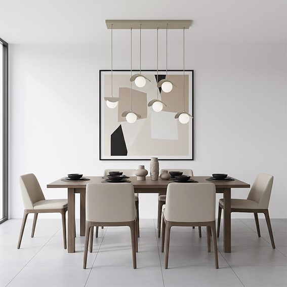 Lampa Wisząca RITUAL 6 Beżowy