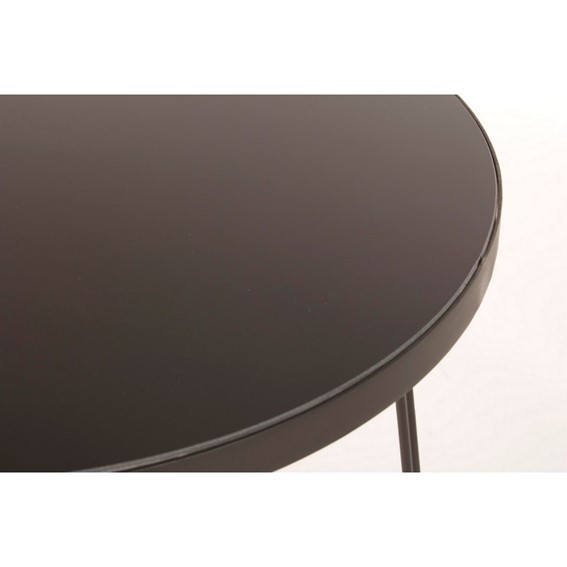 Stolik Kawowy ZAINA fi50 Czarny