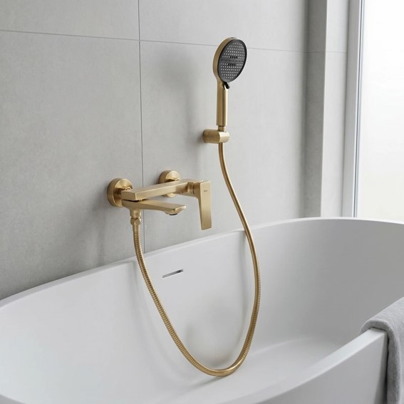 Bateria Wannowa PRIME Złoty Szczotkowany