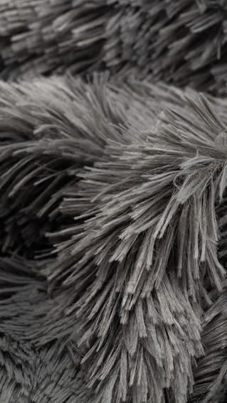 Tkanina FLUFFY 13 Grafitowy (1 mb)