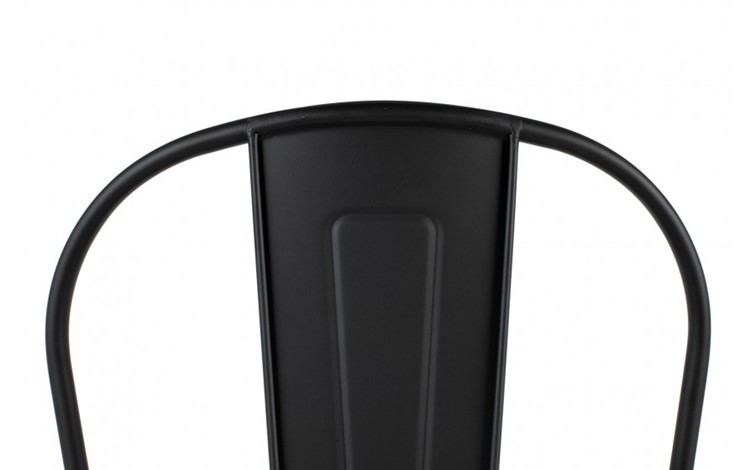 Krzesło Barowe TOWER BIG BACK 66 Czarny