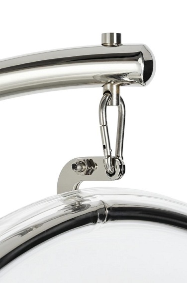 Fotel BUBBLE STAND Srebrny/Transparentny