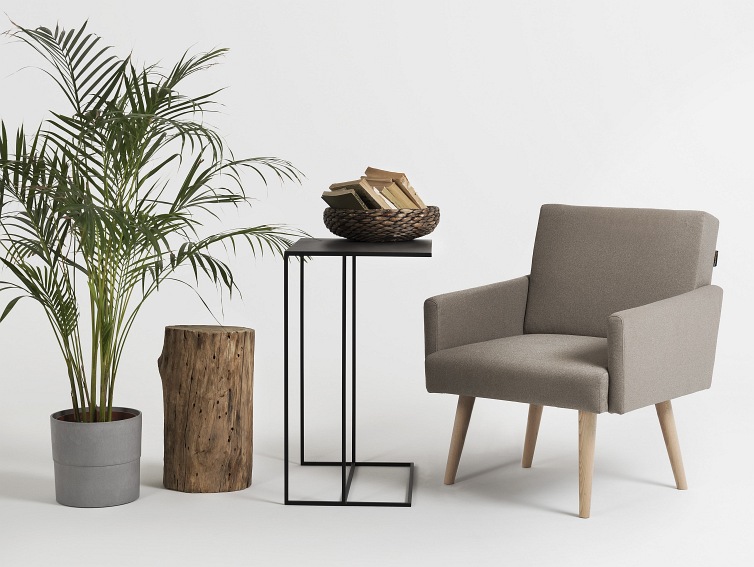 Stolik Sider Metal 50x40x70 Czarny