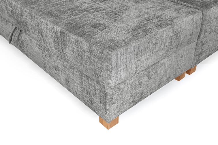 Łóżko LARGO z Pojemnikiem 160x200 cm Popielaty