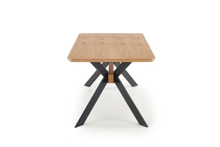 Stół Rozkładany Bacardi 90x160 Dąb/Czarny