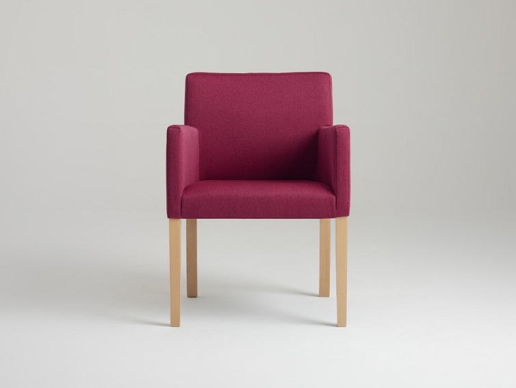 Fotel Wilton Arms 84 60x61x84 Landrynkowy Róż/Naturalny