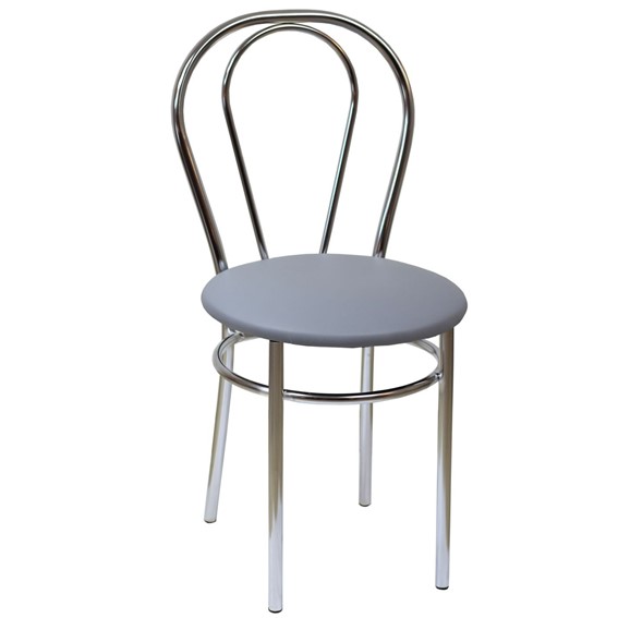 Krzesło TULIPAN ECO Szary/Chrom