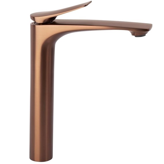 Bateria Umywalkowa Wysoka VISION Miedź Szczotkowany