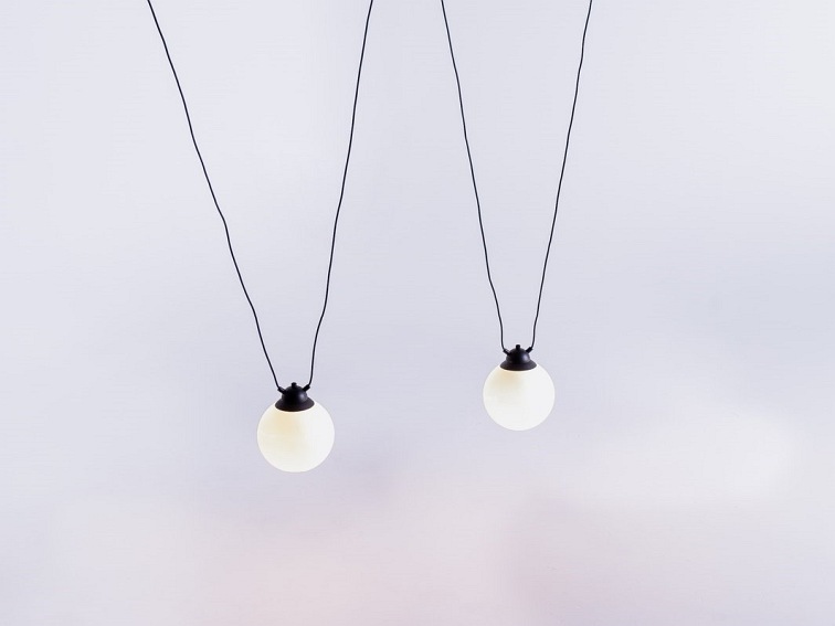 Lampa Wisząca Glass 2 Czarny