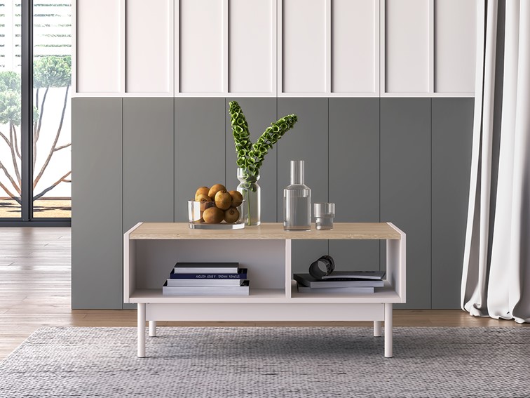 Stolik DUNEA 09 Kaszmirowy/Dąb Cremona