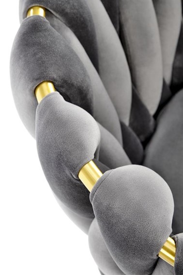 Krzesło K517 Złoty/Popielaty