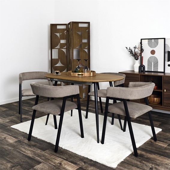 Krzesło SCOTT Taupe/Czarny