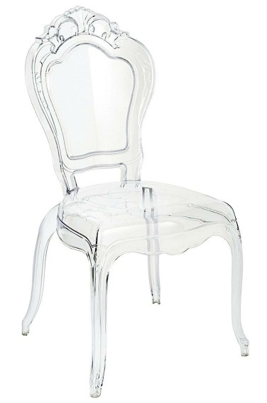 Krzesło King 54x52x97 Transparentne/Poliwęglan