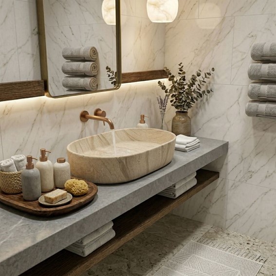 Umywalka Nablatowa NADIA 60 Sahara