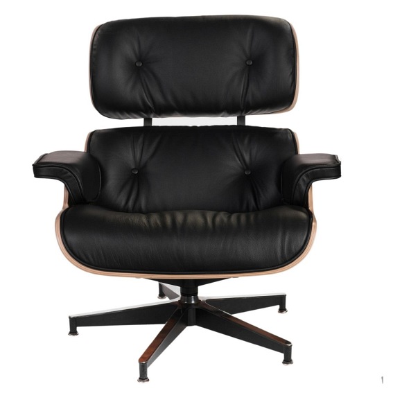 Fotel VIP Biały/Rosewood/Baza Standard