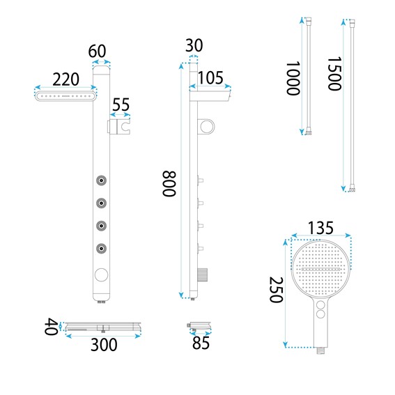 Zestaw Natryskowy KARL Tytan