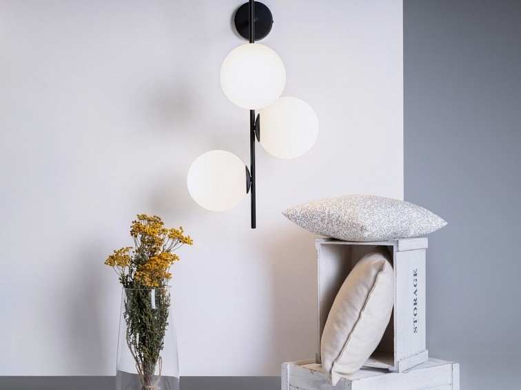 Lampa Ścienna Bobler 1 Connect 40x75 Czarny