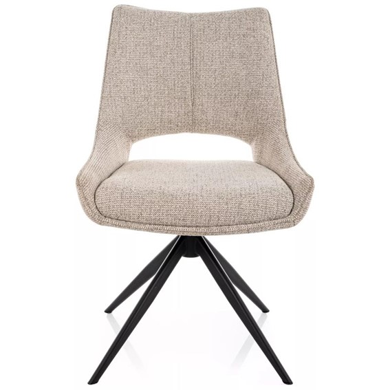 Krzesło FINO I Beż/Czarny Mat