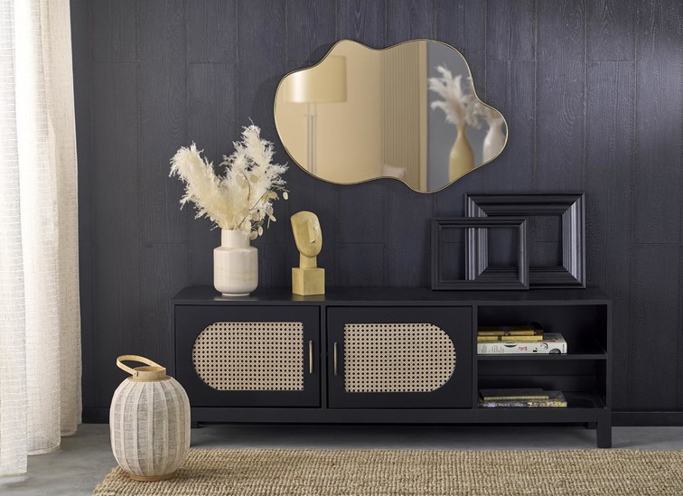 Lustro Ścienne ESSENT Złoty