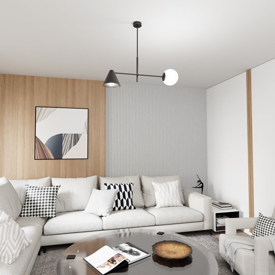 Żyrandol HERMES 2 Czarny