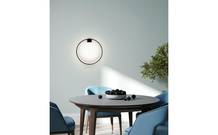 Lampa Ścienna CIRCLE WALL Czarny