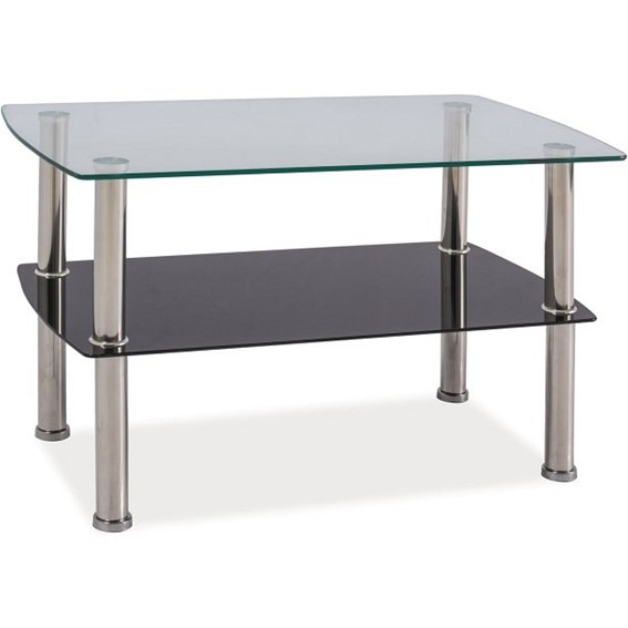 Ława IRENE Chrom/Transparentny