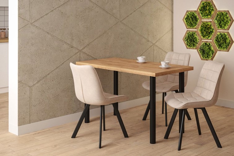 Stół ST(B)-FX 67x101 I Dąb Artisan/Czarny